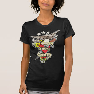 Levande fri eller matrisskjorta tee shirt