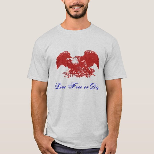 Levande fri eller matrisT-tröja T Shirt (Framsida)