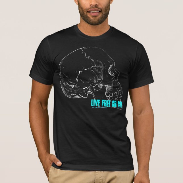Levande fri eller matrisT-tröja Tee Shirt (Framsida)