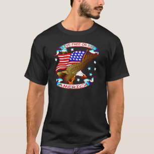 Levande fritt eller matris, Amerika Tee Shirt