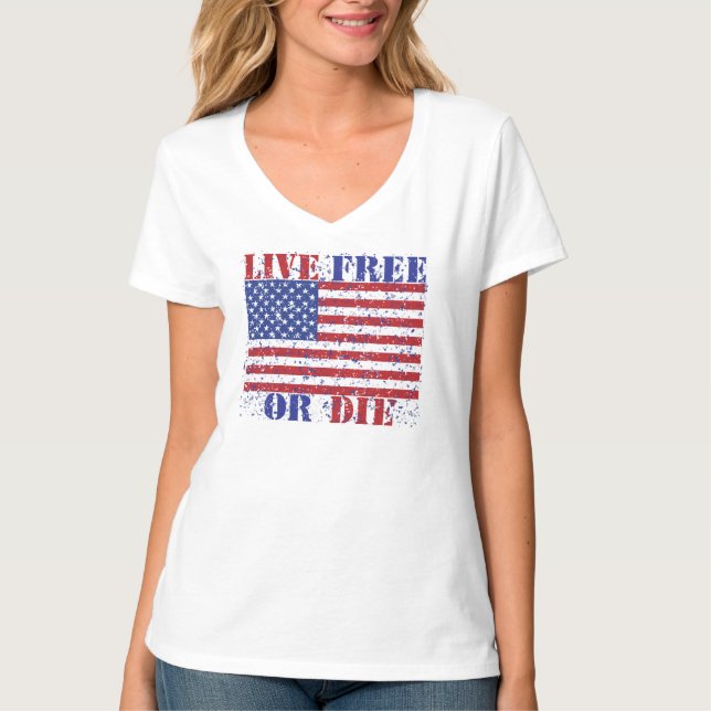 Levande fritt eller matris tee shirt (Framsida)