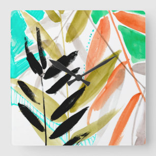 Levande fronter II Fyrkantig Klocka