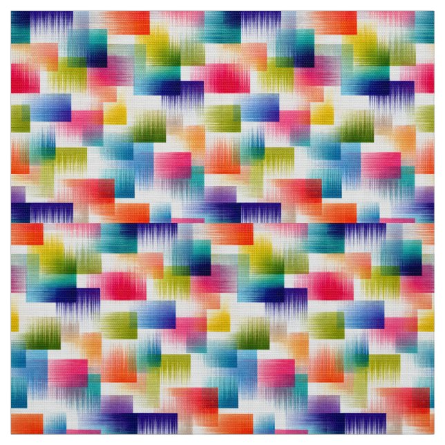 Levande geometriska färgblock med mjuk gradient  tyg (Provkarta)