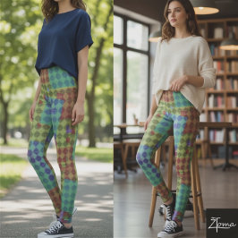 Levande Geometriska Leggings