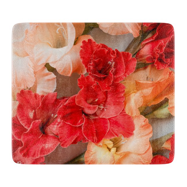 Levande Gladiolus-blommor (Framsidan)