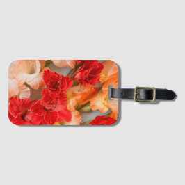 Levande Gladiolus-blommor Bagagebricka