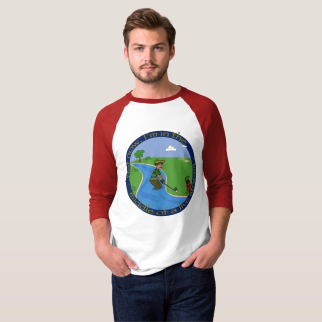 Levande golf äventyr T-shirt (Hel framsida)