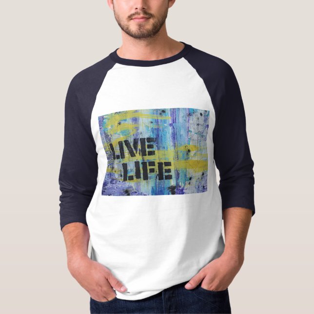 Levande graffiti art t shirt (Framsida)