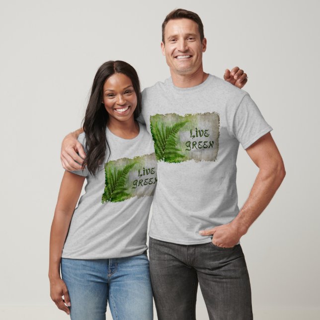 Levande Grönt Eco Friendly Earth Day T-Shirt (Unisex)