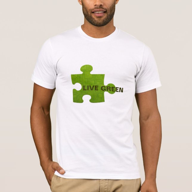 Levande Grönt T-shirt! T Shirt (Framsida)