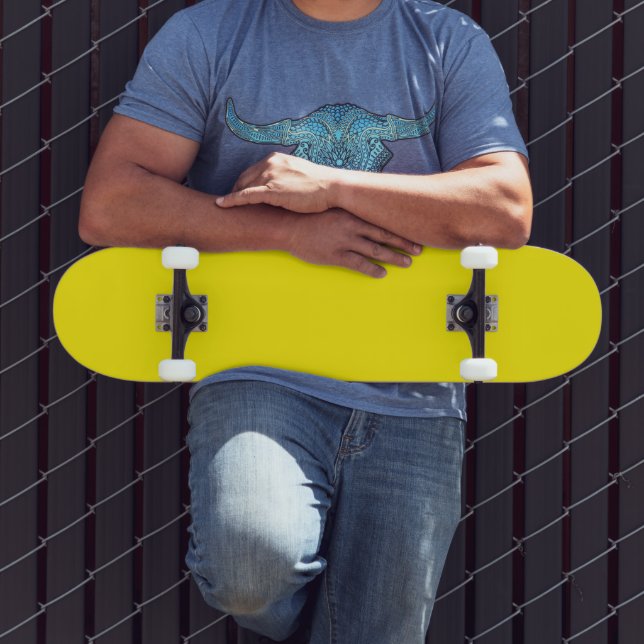 levande gul skateboard har en ren (Utomhus 3)