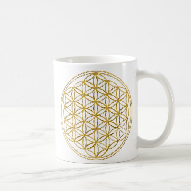 Levande/guld och silver kaffemugg (Höger)