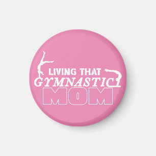 Levande Gymnastiken Mamma, Gymnastics Älskare Magnet