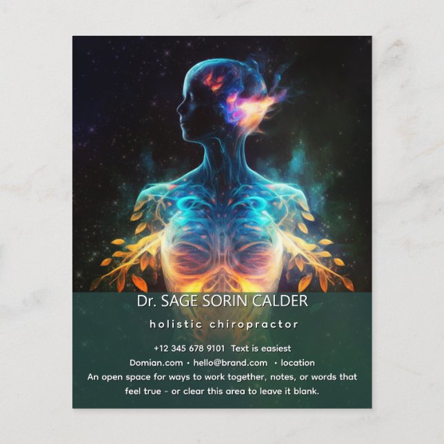 Levande Hopp | Andlig Energi Flygblad (Baksidan)