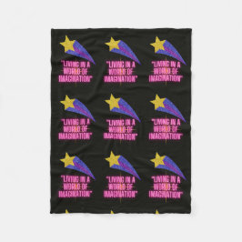 LEVANDE I EN VÄRLD AV BILDNING FLEECEFILT