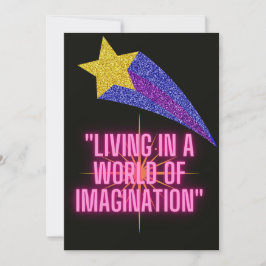 LEVANDE I EN VÄRLD AV BILDNING JULKORT