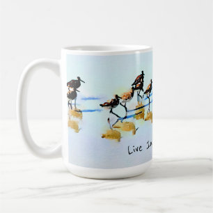 Levande i Moment~Sandpipers Hilton Head Beach Kaffemugg