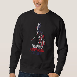 Levande i USA Filippinerna Halvamerikan Filipino R Lång Ärmad Tröja