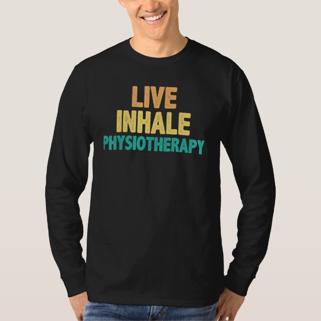 Levande Inhale Fysioterapi - Fysisk terapi Quo T Shirt (Framsida)