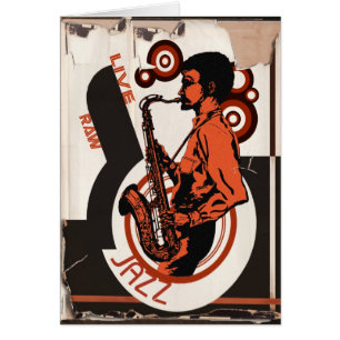 Levande Jazz Hälsningskort