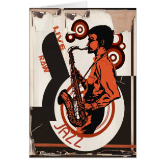Levande Jazz Hälsningskort