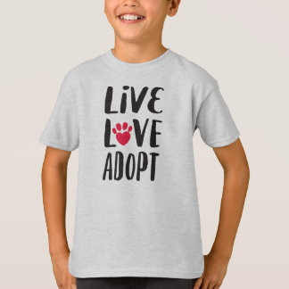 Levande. Kärlek. Adoptera barn daltar adoption Tee Shirt