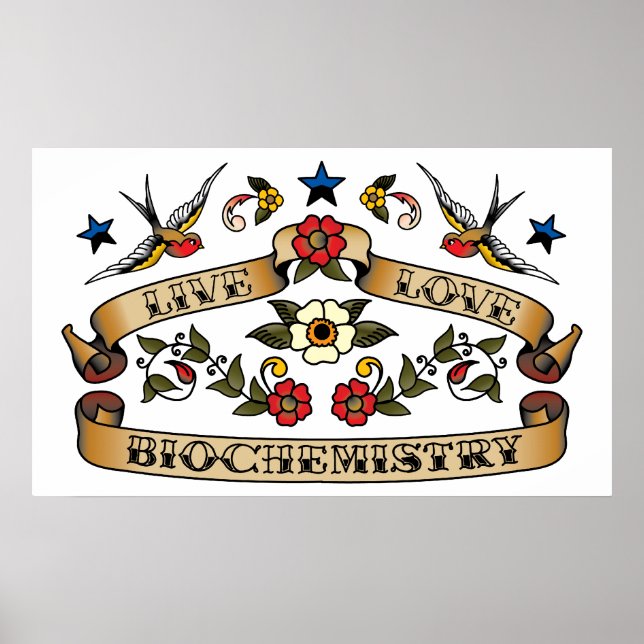 Levande Kärlek biokemi Poster (Framsidan)