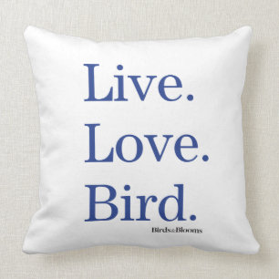 Levande. Kärlek. Bird. Kudde