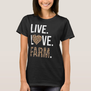 Levande Kärlek Farm Älskare Graphic Women and Girl T Shirt