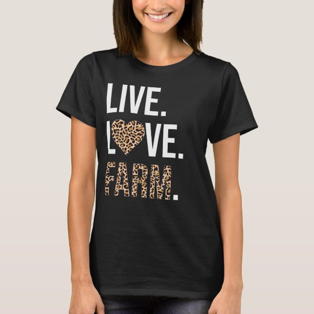Levande Kärlek Farm Älskare Graphic Women and Girl T Shirt (Framsida)