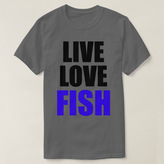 Levande Kärlek-fisk 2 T Shirt (Design framsida)
