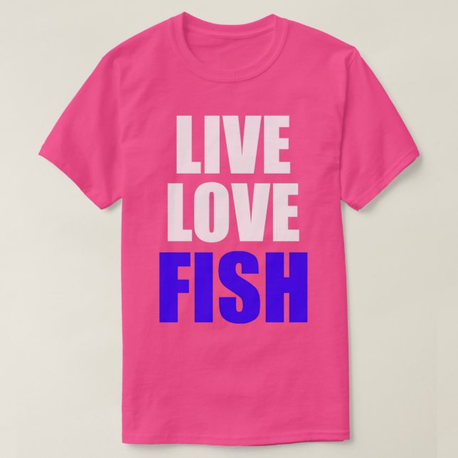 Levande Kärlek fisk T Shirt (Design framsida)