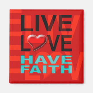 Levande Kärlek har Faith Magnet (röd)