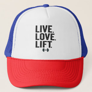 Levande Kärlek Hiss Funny Fitness Weight Lyftande Keps