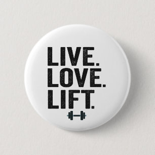Levande Kärlek Hiss Funny Fitness Weight Lyftande Knapp