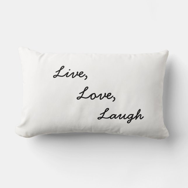 Levande, Kärlek, Laugh Pillow Lumbarkudde (Framsida)