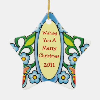 LEVANDE, KÄRLEK OCH SKRATTSTJÄRNAPRYDNAD JULGRANSPRYDNAD KERAMIK