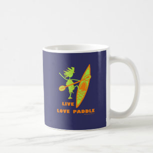 Levande kärlek paddlar kaffemugg