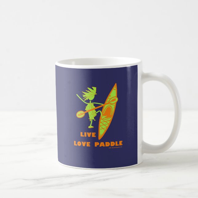 Levande kärlek paddlar kaffemugg (Höger)