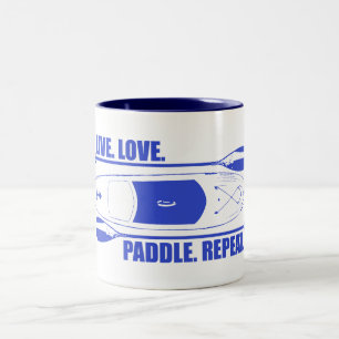 Levande kärlek paddlar repetition Två-Tonad mugg