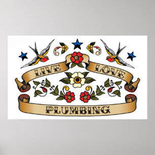 Levande Kärlek-rörsystem Poster