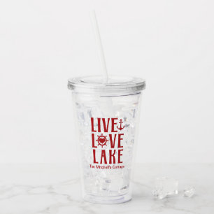 Levande Kärlek Sjö - Nautiska Valentines day Take Away Mugg