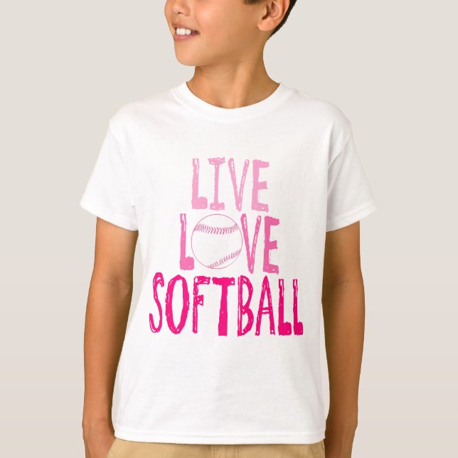 Levande kärlek, softball t-shirt (Framsida)