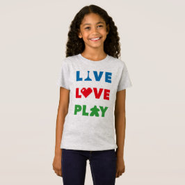 Levande, Kärlek, spela färglösa flickor Shirt T Shirt