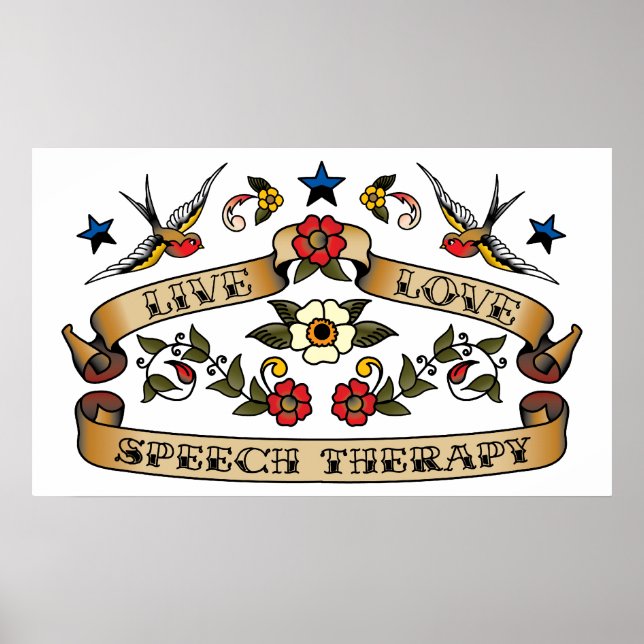 Levande Kärlek Tal-terapi Poster (Framsidan)