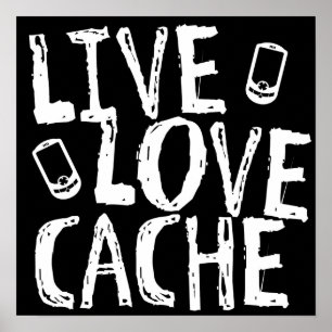 Levande kärlekCacheGeocaching affisch