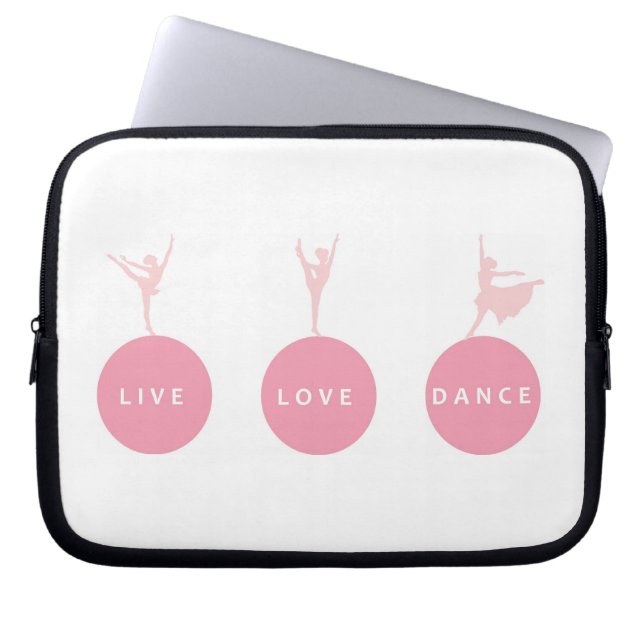 Levande kärlekdansBallerinas - rosor - Laptop Sleeve (Framsidan)