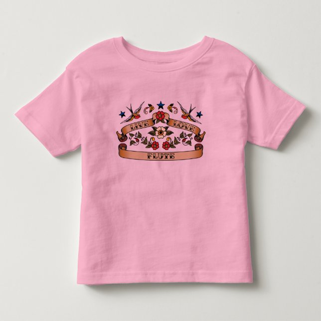 Levande kärlekflöjt tee shirt (Framsida)