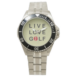 levande kärlekgolfwatch. armbandsur