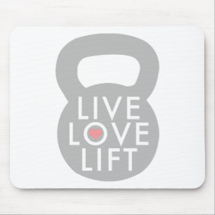 Levande kärlekhiss Kettlebell Musmatta